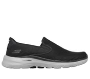GO WALK 6 - ANAGLYPH, BLACK/GREY Footwear Lateral View