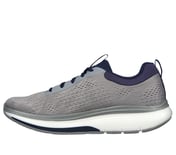 GO WALK WORKOUT WALKER-OUTPAC, GREY/NAVY Footwear Left View