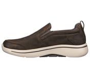 Skechers Taupe Go Walk Arch Fit Seude Stor Walking Shoes For Men