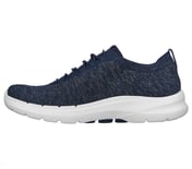 GO WALK 6 - MODERNIZED, NAVY/BROWN Footwear Left View