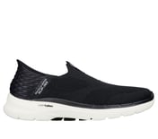 GO WALK 6 - EASY ON, BLACK Footwear Lateral View