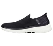 GO WALK 6 - EASY ON, BLACK Footwear Left View