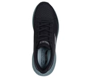 GO WALK MAX CUSHIONING ARCH F, BLACK/GREEN Footwear Top View