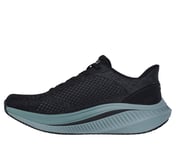 GO WALK MAX CUSHIONING ARCH F, BLACK/GREEN Footwear Left View