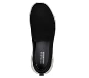 GO WALK FLEX, BLACK/WHITE Footwear Top View