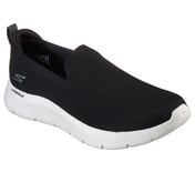 GO WALK FLEX, BLACK/WHITE Footwear Right View