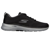 GO WALK 6 - AVALO 2, BLACK/GREY Footwear Lateral View