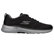GO WALK 6 - AVALO 2, BLACK/GREY Footwear Right View