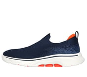 GO WALK 7, NVY/ORNG Footwear Left View