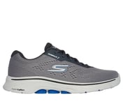 GO WALK 7 - AVALO 2, GRAY/BLUE Footwear Lateral View