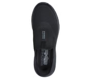 SKECHERS SLIP-INS: GO WALK 7 - EASY ON 2, BLACK Footwear Top View