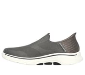 GO WALK 7 - EASY ON 2, BROWN Footwear Left View