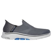 SKECHERS SLIP-INS: GO WALK 7 - EASY ON 2, CHARCOAL/BLUE