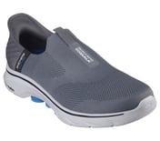 SKECHERS SLIP-INS: GO WALK 7 - EASY ON 2, CHARCOAL/BLUE