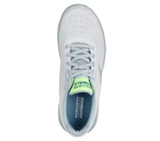 GO WALK FLEX - BRENDON, WHITE/GRAY Footwear Top View
