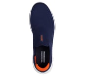 GO WALK 8 - GABE, NVY/ORNG Footwear Top View