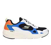 GO RUN ELEVATE, BLACK/MULTI Footwear Lateral View