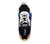 GO RUN ELEVATE, BLACK/MULTI Footwear Top View