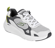 GO RUN ELEVATE, GRAY/LIME Footwear Right View