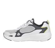 GO RUN ELEVATE, GRAY/LIME Footwear Left View