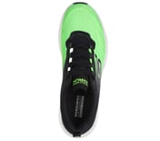 GO RUN SWIRL TECH SPEED, LIME/BLACK Footwear Top View