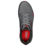 GO RUN TRAIL ALTITUDE-PHANTOM, GREY/RED Footwear Top View