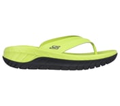 GO RECOVER SANDAL, LIME/BLACK Footwear Lateral View