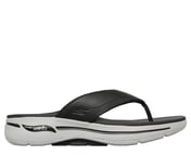 GO WALK ARCH FIT SANDAL, BLACK/GRAY Footwear Lateral View