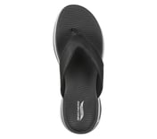 GO WALK ARCH FIT SANDAL, BLACK/GRAY Footwear Top View