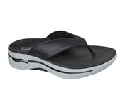 GO WALK ARCH FIT SANDAL, BLACK/GRAY Footwear Right View
