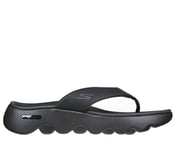 GO WALK MASSAGE FIT SANDAL, BLACK Footwear Lateral View