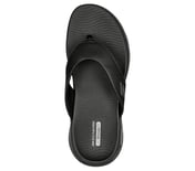 GO WALK MASSAGE FIT SANDAL, BLACK Footwear Top View