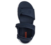 GO WALK FLEX SANDAL, NAVY/ORANGE Footwear Top View