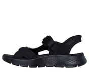 GO WALK FLEX SANDAL-EASY ENTR, BLACK/LIME