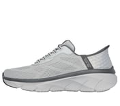 SKECHERS SLIP-INS RF: D'LUX WALKER 2.0 - REZINATE, Grey Footwear Left View
