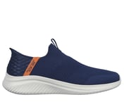 Skechers Slip-ins: Ultra Flex 3.0 - Viewpoint, NVY/ORNG Footwear Lateral View