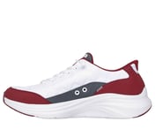 CONTOUR FOAM - COZY FIT, WHITE/BURGUNDY Footwear Left View