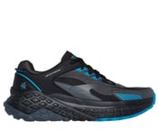SKECHERS MONSTER EVO - DEVOLV, BLACK/GUNMETAL/BLUE Footwear Lateral View