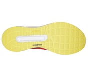 GO RUN PERSISTENCE, RED/YELLOW Footwear Bottom View
