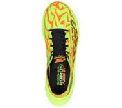 GO RUN SPEED BEAST, GREEN/ORANGE Footwear Top View