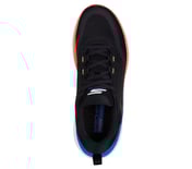 GO RUN SUPERSONIC MAX, BLACK/MULTI Footwear Top View
