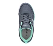 SKECHERS ELITE SPORT, CHARCOAL / TURQUOISE