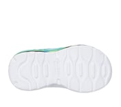 MEGA SCENE, BLK/BLUE/LIME Footwear Bottom View
