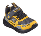 SKECH TRACKS, CHARCOAL/YELLOW Footwear Right View