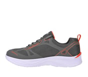 SKECHERS ELITE SPORT, CHARCOAL/ORANGE