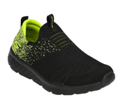 GO RUN 400, BLACK/LIME Footwear Right View