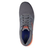 GO RUN 400, CHARCOAL/ORANGE Footwear Top View