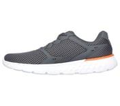 GO RUN 400, CHARCOAL/ORANGE Footwear Left View