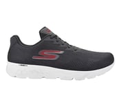 GO RUN 400, CHARCOAL/RED Footwear Lateral View