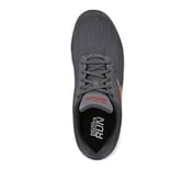 GO RUN 400, CHARCOAL/RED Footwear Top View